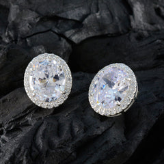 Cubic-Zirconia-Russian-Grace-multiple-Stud-White-925-Sterling-Silver-Earring