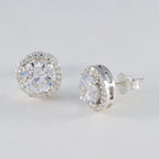 White-CZ-Japanese-Julia-multiple-Stud-White-Sterling-Silver-Earring