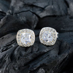Cubic-Zirconia-African-Sofía-multiple-Stud-White-Sterling-Silver-Earring
