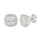 Cubic-Zirconia-African-Sofía-multiple-Stud-White-Sterling-Silver-Earring