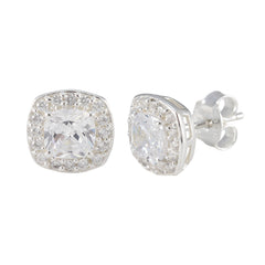 Cubic-Zirconia-African-Sofía-multiple-Stud-White-Sterling-Silver-Earring