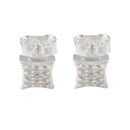 Cubic-Zirconia-Korean-Lucia-multiple-Stud-White-Sterling-Silver-Earring