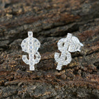 Cubic-Zirconia-Japanese-Luisa-multiple-Stud-White-925-Silver-Earring