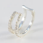 Cubic-Zirconia-French-Patricia-multiple-Stud-White-Silver-Earring