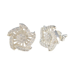Cubic-Zirconia-American-Micaela-multiple-Stud-White-Silver-Earring