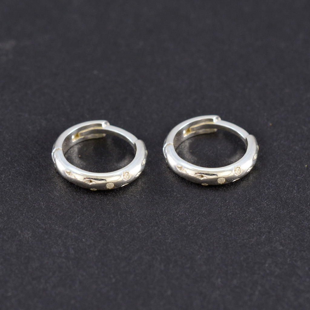 Cubic-Zirconia-American-María-multiple-Stud-White-925-Silver-Earring