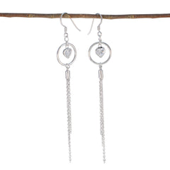 Cubic-Zirconia-American-Paula-multiple-Dangle-White-92.5-Silver-Earring