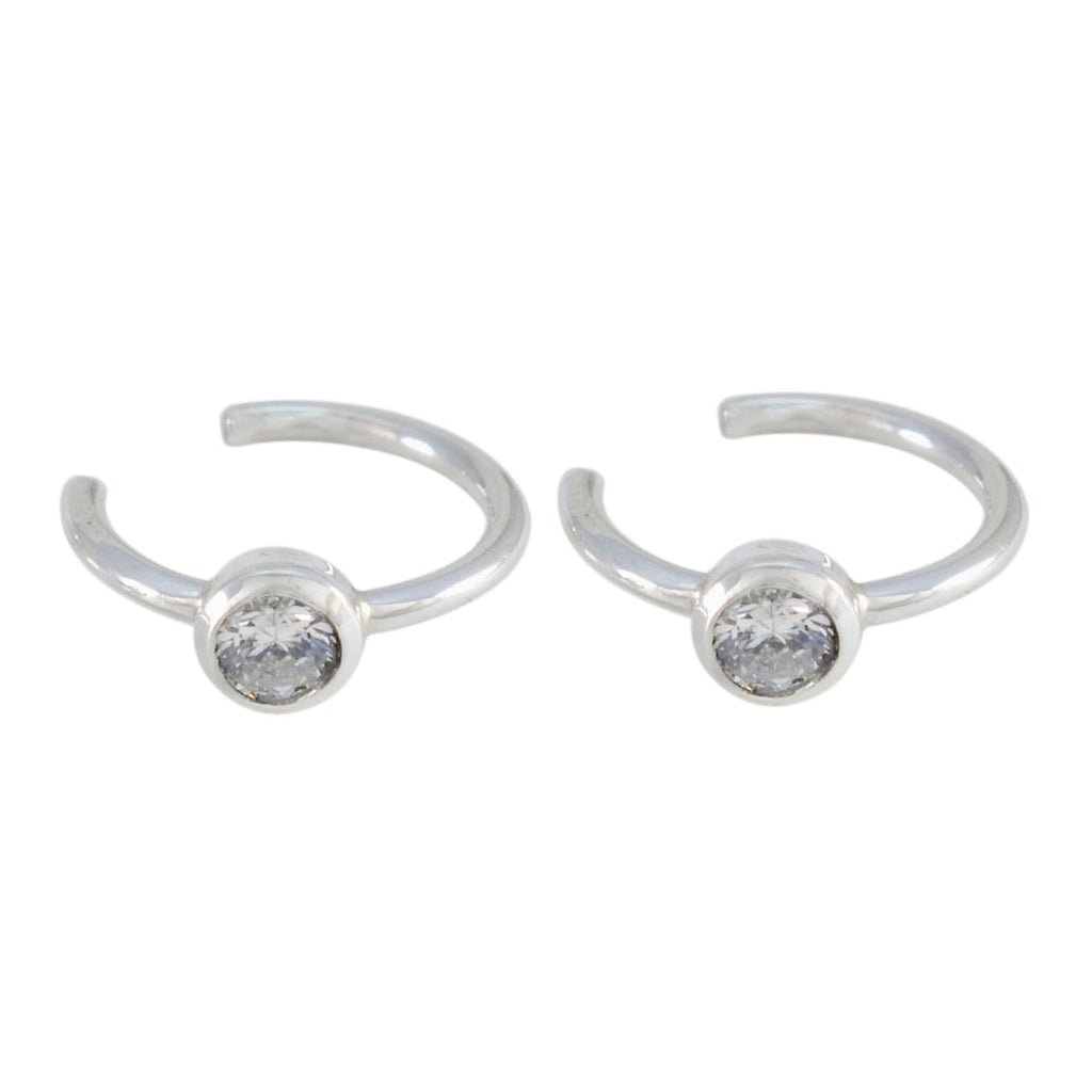 White-CZ-German-Nova-Solitaire-Dangle-White-925-Silver-Earring