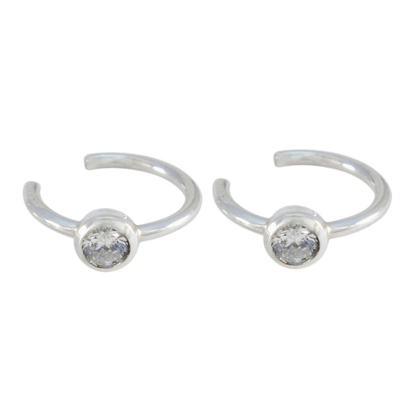 White-CZ-German-Nova-Solitaire-Dangle-White-925-Silver-Earring