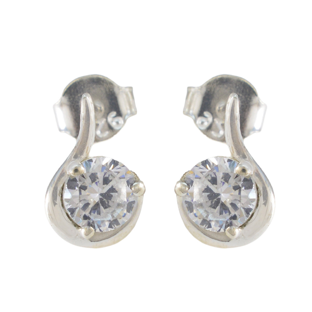 Cubic-Zirconia-American-Lourdess-multiple-Stud-White-92.5-Silver-Earring Главное изображение товара