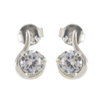 Cubic-Zirconia-American-Lourdess-multiple-Stud-White-92.5-Silver-Earring