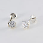 Cubic-Zirconia-American-Lourdess-multiple-Stud-White-92.5-Silver-Earring