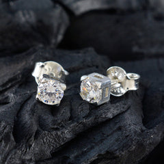 Cubic-Zirconia-Russian-Carla-Solitaire-Stud-White-925-Sterling-Silver-Earring