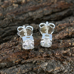 Cubic-Zirconia-Russian-Carla-Solitaire-Stud-White-925-Sterling-Silver-Earring