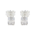 Cubic-Zirconia-Russian-Carla-Solitaire-Stud-White-925-Sterling-Silver-Earring
