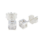 Cubic-Zirconia-Russian-Carla-Solitaire-Stud-White-925-Sterling-Silver-Earring
