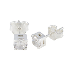 Cubic-Zirconia-Russian-Carla-Solitaire-Stud-White-925-Sterling-Silver-Earring