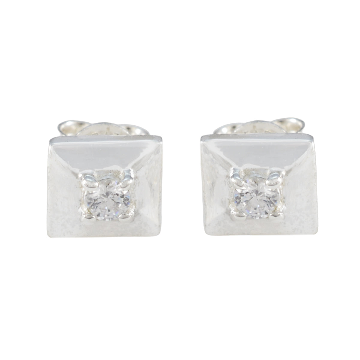 Cubic-Zirconia-Korean-Constanza-Solitaire-Stud-White-92.5-Silver-Earring