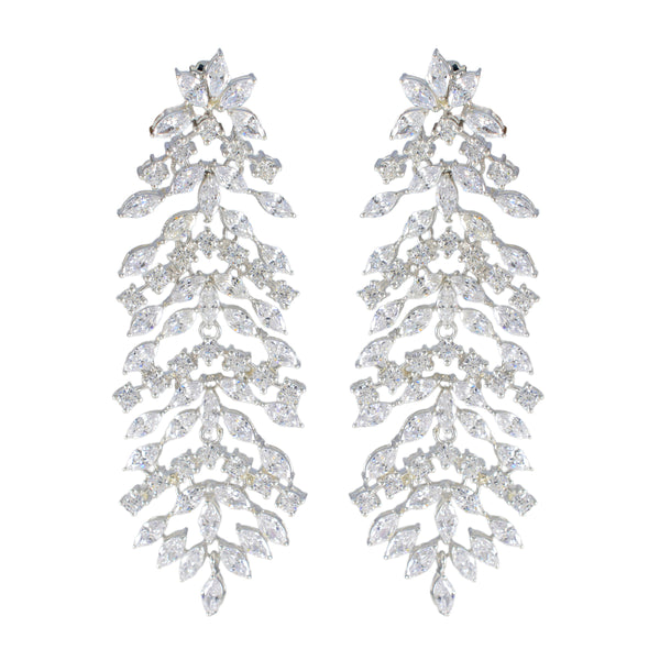 Cubic-Zirconia-Indian-Araya-multiple-Stud-White-925-Sterling-Silver-Earring