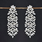 Cubic-Zirconia-Indian-Araya-multiple-Stud-White-925-Sterling-Silver-Earring