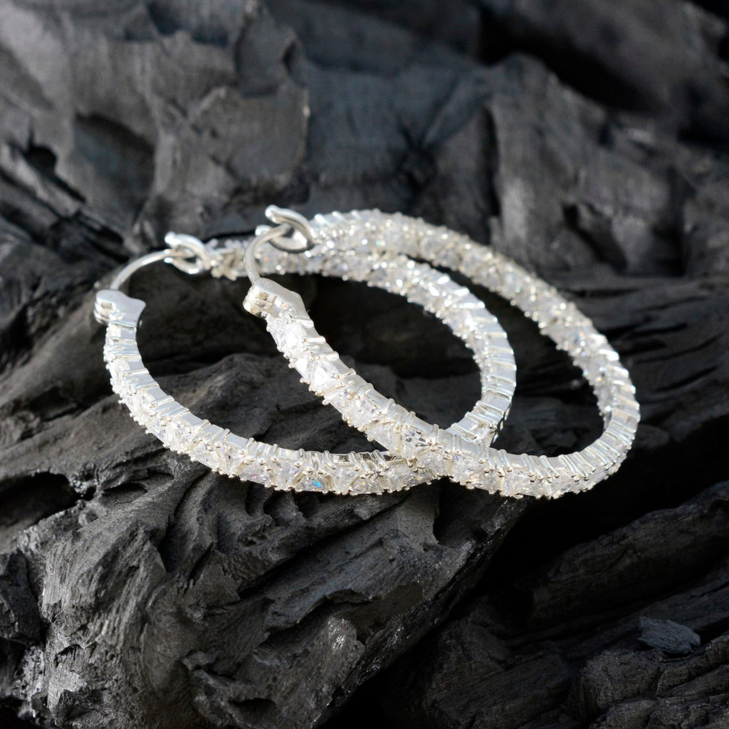 Cubic-Zirconia-Indian-Ayesha-multiple-Dangle-White-Silver-Earring