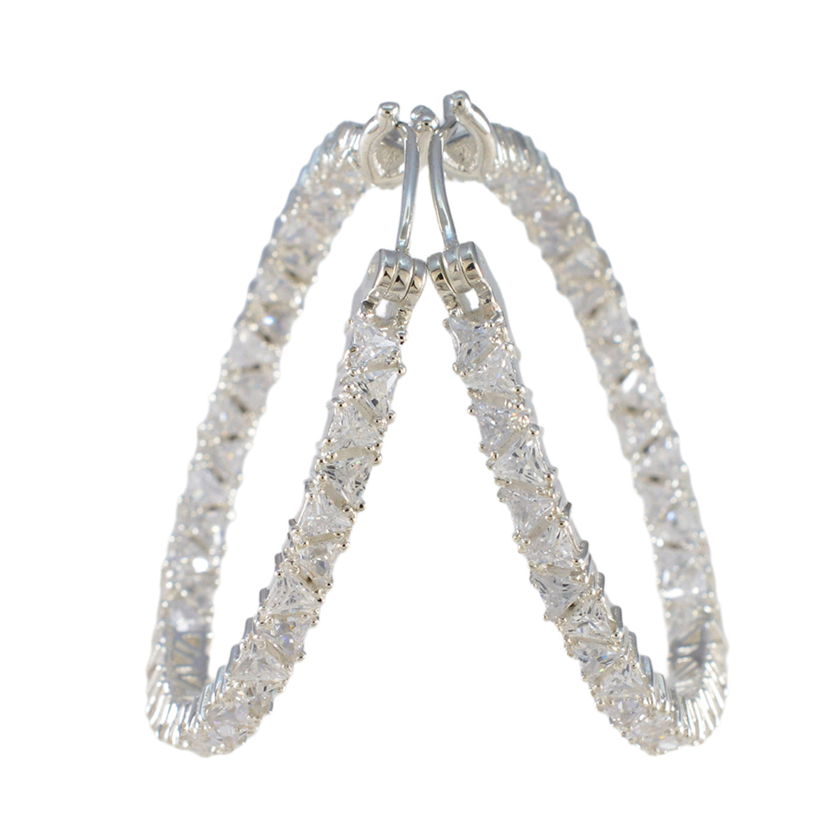 Cubic-Zirconia-Indian-Ayesha-multiple-Dangle-White-Silver-Earring