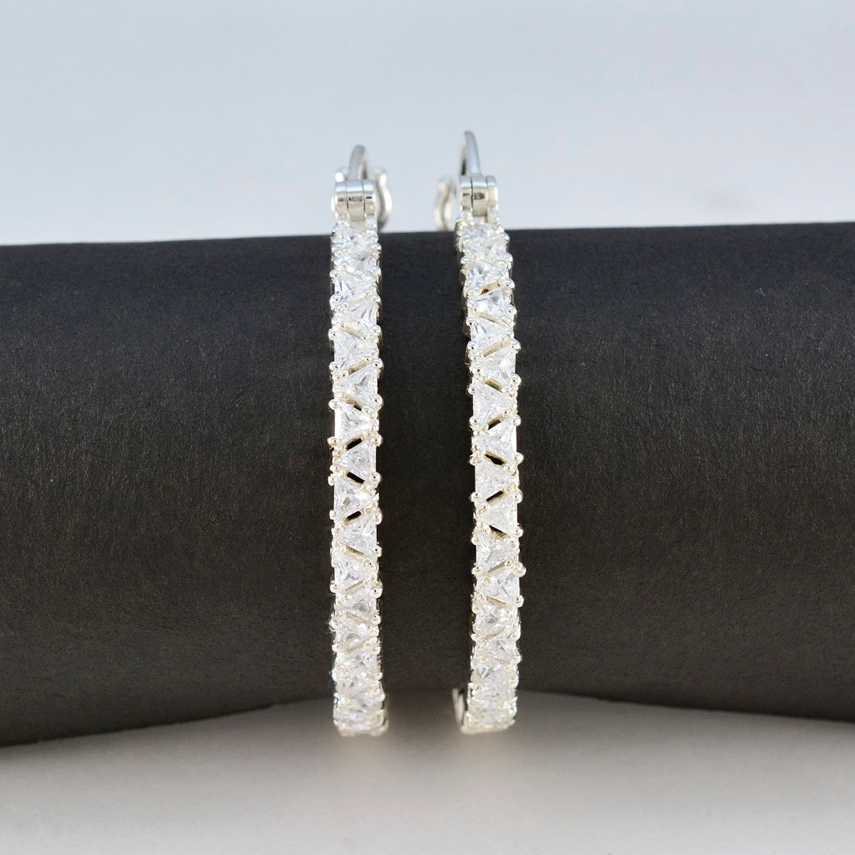 Cubic-Zirconia-Indian-Ayesha-multiple-Dangle-White-Silver-Earring