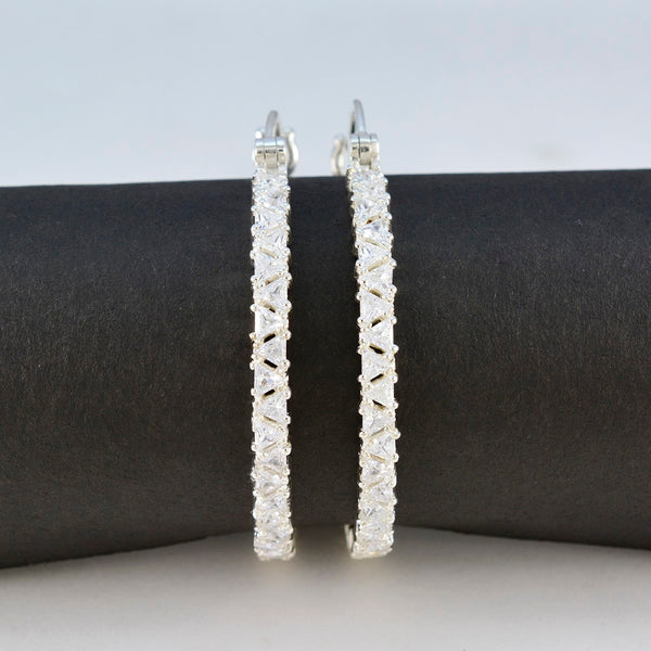 Cubic-Zirconia-Indian-Ayesha-multiple-Dangle-White-Silver-Earring