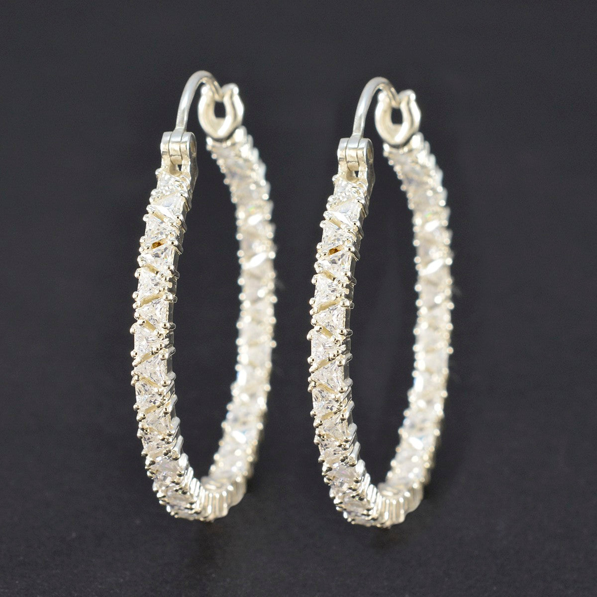 Cubic-Zirconia-Indian-Ayesha-multiple-Dangle-White-Silver-Earring