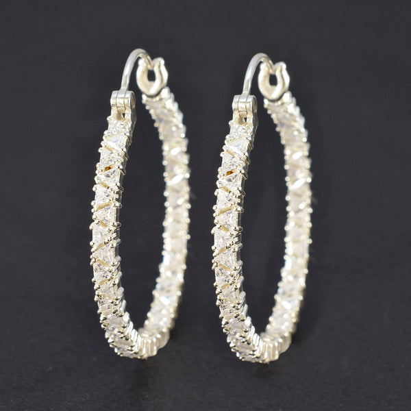 Cubic-Zirconia-Indian-Ayesha-multiple-Dangle-White-Silver-Earring