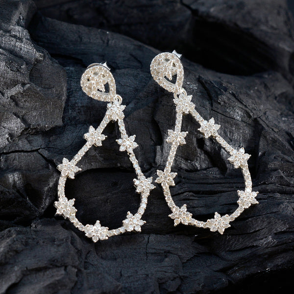 Cubic-Zirconia-Japanese-Andrea-multiple-Stud-White-925-Silver-Earring