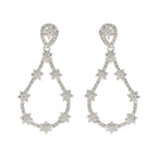 Cubic-Zirconia-Japanese-Andrea-multiple-Stud-White-925-Silver-Earring