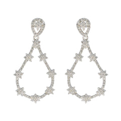 Cubic-Zirconia-Japanese-Andrea-multiple-Stud-White-925-Silver-Earring
