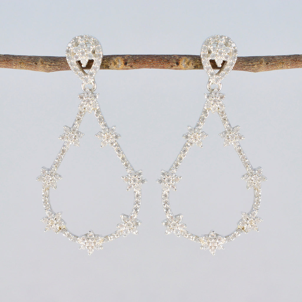 Cubic-Zirconia-Japanese-Andrea-multiple-Stud-White-925-Silver-Earring