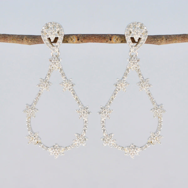 Cubic-Zirconia-Japanese-Andrea-multiple-Stud-White-925-Silver-Earring