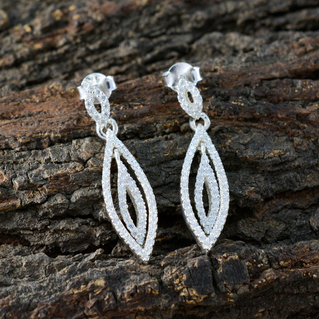 Cubic-Zirconia-Mexican-Bruna-multiple-Stud-White-Sterling-Silver-Earring