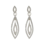 Cubic-Zirconia-Mexican-Bruna-multiple-Stud-White-Sterling-Silver-Earring