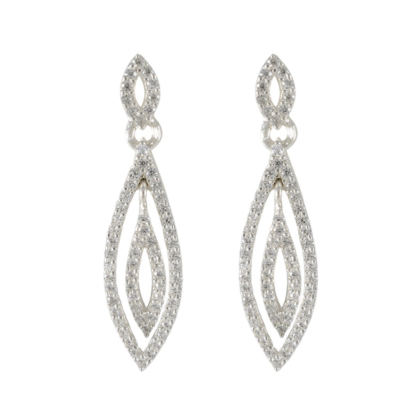 Cubic-Zirconia-Mexican-Bruna-multiple-Stud-White-Sterling-Silver-Earring