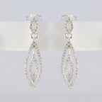 Cubic-Zirconia-Mexican-Bruna-multiple-Stud-White-Sterling-Silver-Earring