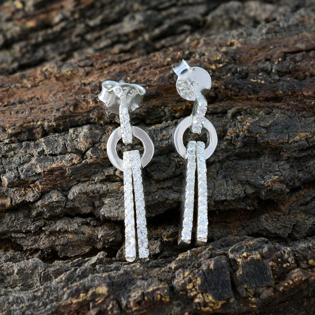 Cubic-Zirconia-Spanish-Carla-multiple-Stud-White-92.5-Silver-Earring