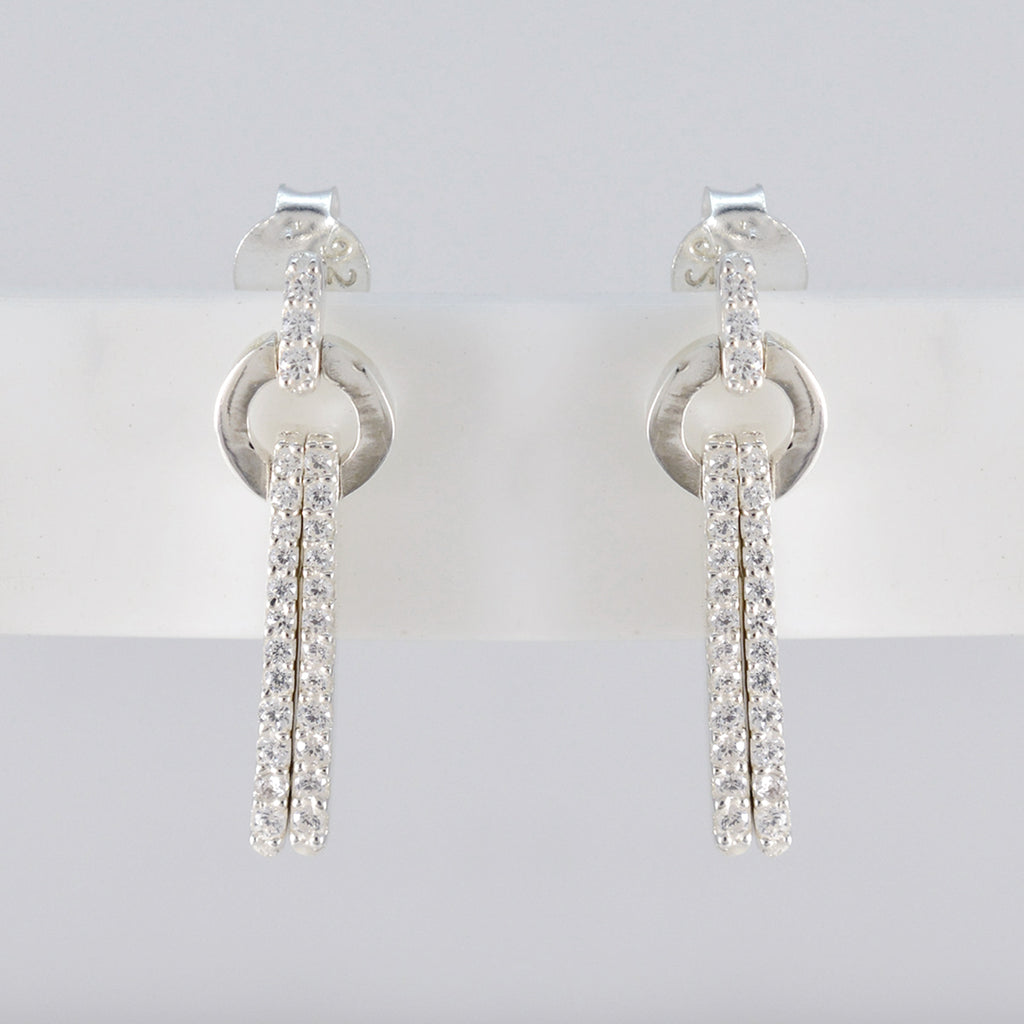 Cubic-Zirconia-Spanish-Carla-multiple-Stud-White-92.5-Silver-Earring