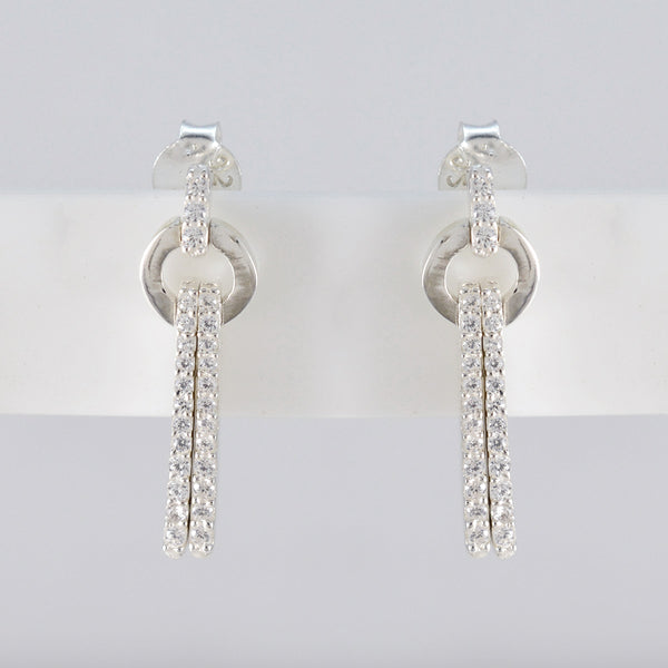 Cubic-Zirconia-Spanish-Carla-multiple-Stud-White-92.5-Silver-Earring