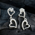 Cubic-Zirconia-Latin-American-Carolina-multiple-Stud-White-925-Sterling-Silver-Earring