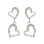 Cubic-Zirconia-Latin-American-Carolina-multiple-Stud-White-925-Sterling-Silver-Earring