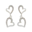 Cubic-Zirconia-Latin-American-Carolina-multiple-Stud-White-925-Sterling-Silver-Earring
