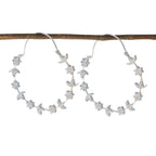 Cubic-Zirconia-Indian-Dewi-multiple-Dangle-White-925-Silver-Earring