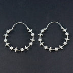 Cubic-Zirconia-Indian-Dewi-multiple-Dangle-White-925-Silver-Earring