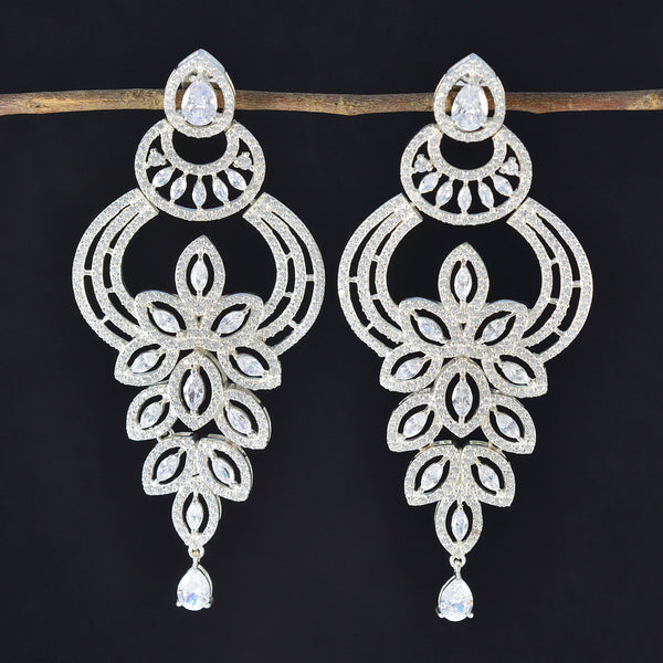 Cubic-Zirconia-Indian-Kristine-multiple-Stud-White-92.5-Silver-Earring