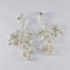 Cubic-Zirconia-Indian-Lakshmi-multiple-Stud-White-925-Sterling-Silver-Earring