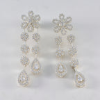 Cubic-Zirconia-Indian-Dewii-multiple-Stud-White-Silver-Earring